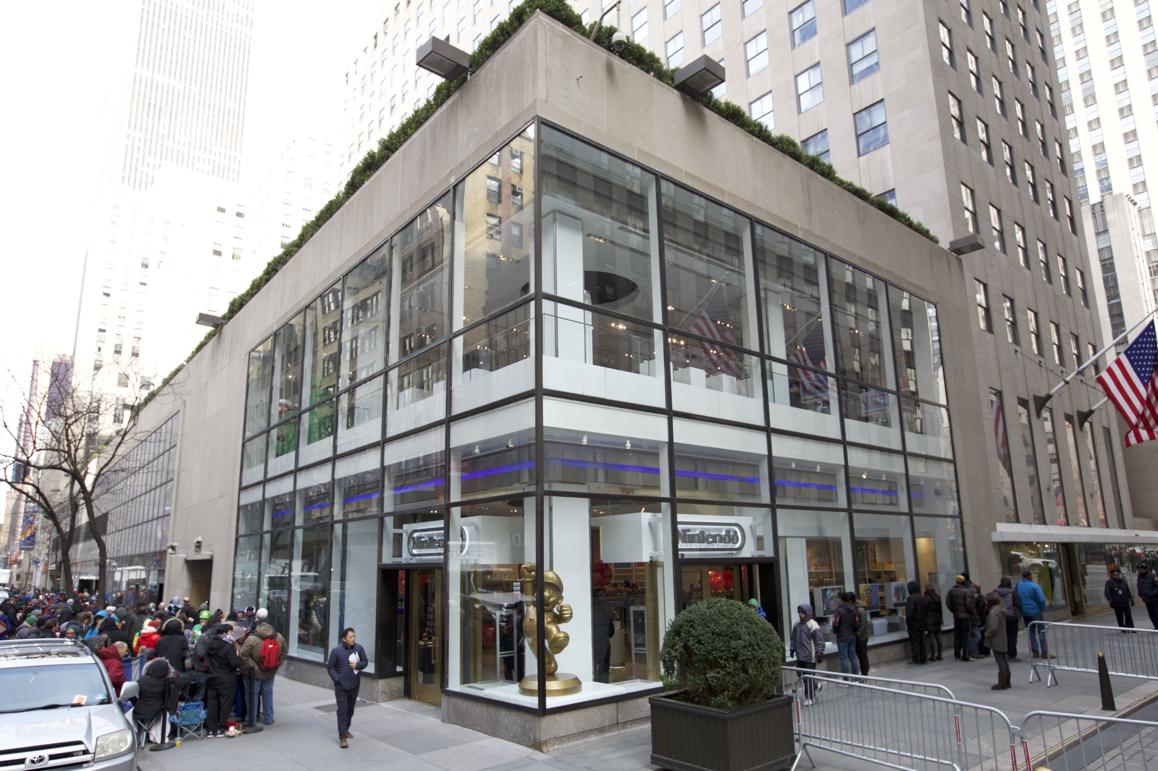 In this photo provided by Nintendo of America, Nintendo unveils the new Nintendo NY store, complete with renovated interior elements and design, on 19th February 2016.