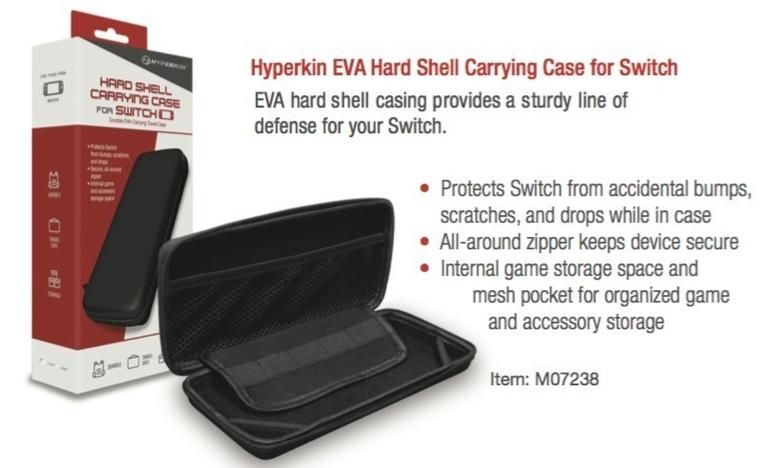 hyperkin eva hard shell carrying case for nintendo switch