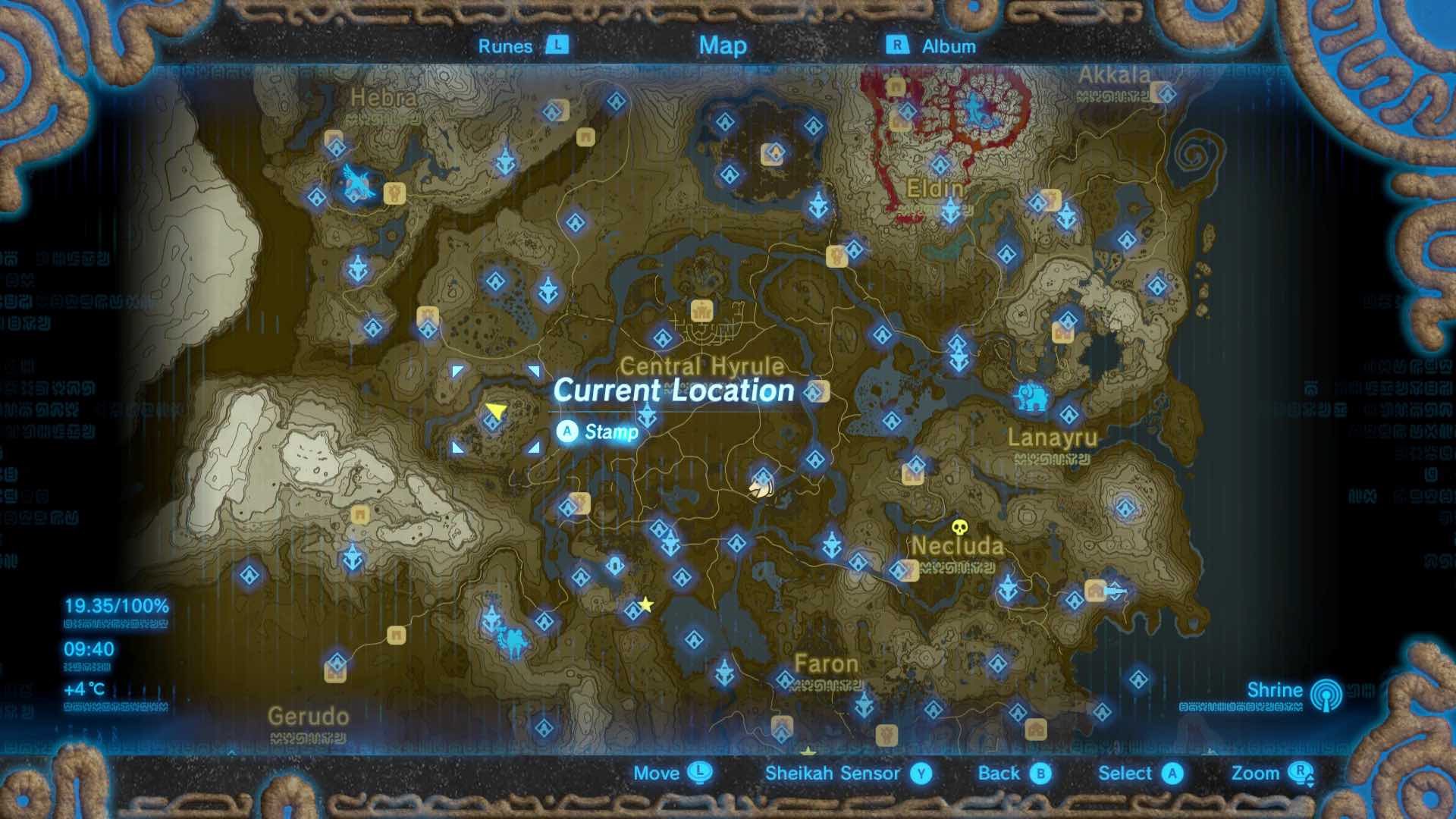 lord of the mountain location zelda breath of the wild