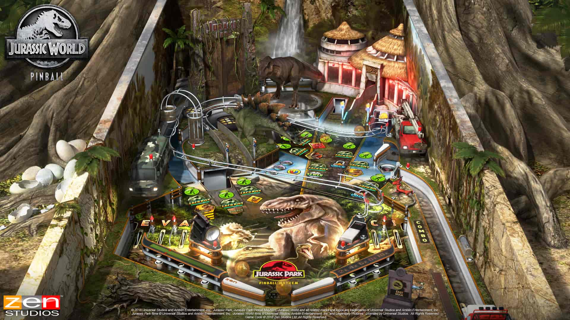 Jurassic Park Pinball Review Screenshot 1