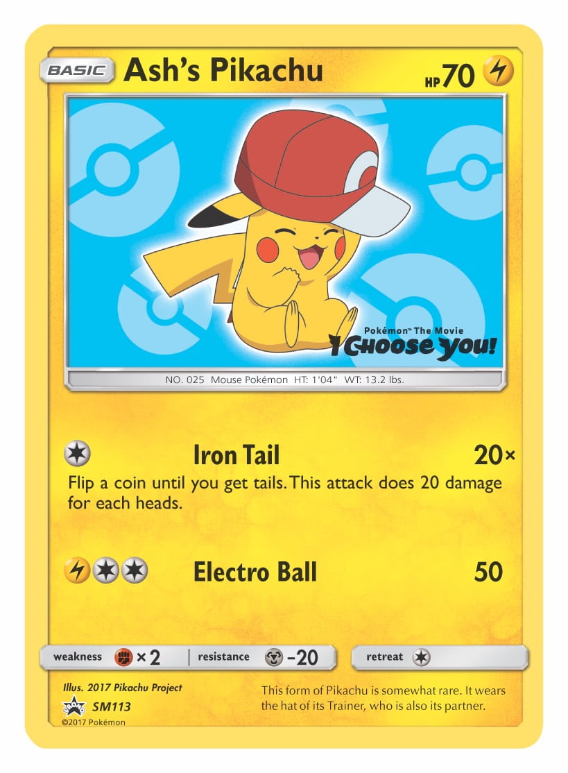 Ash's Pikachu Kalos Cap Pokémon TCG Card Image