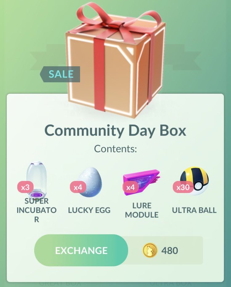 Pokémon GO Community Day Box April 2018