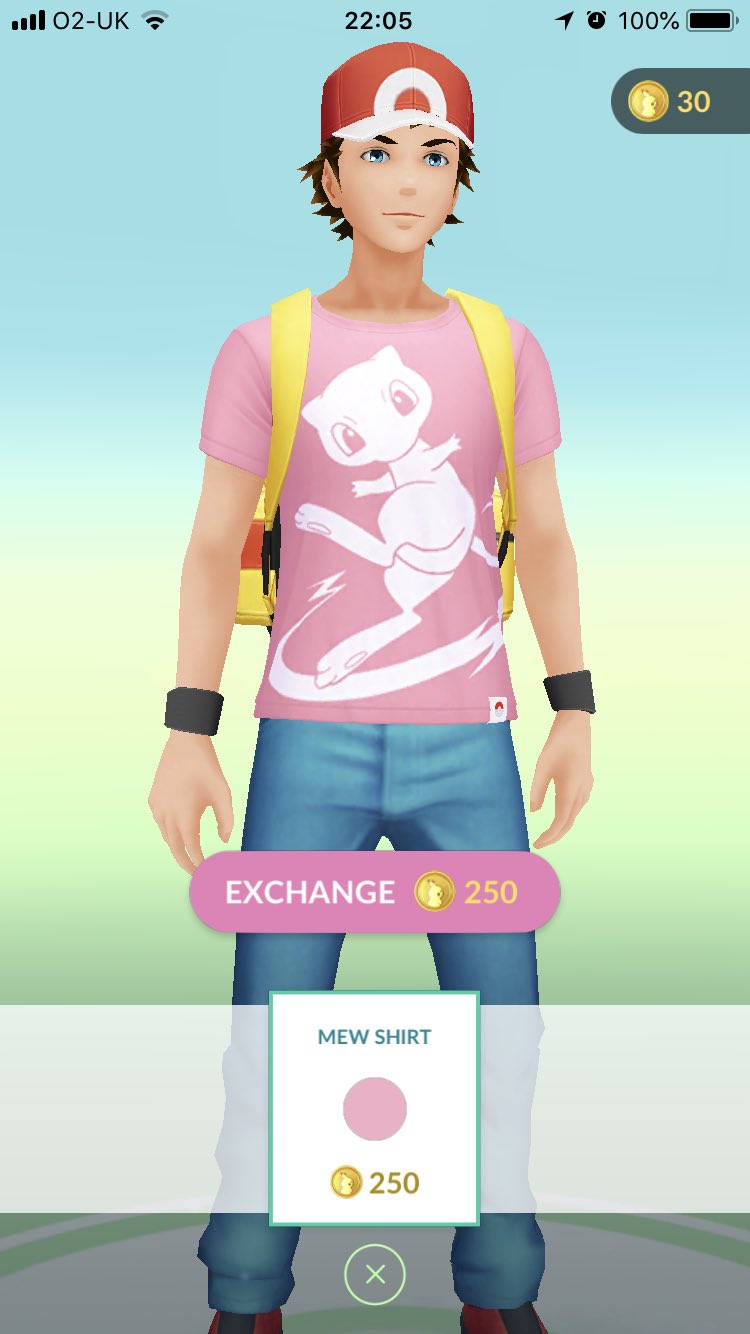 Pokémon GO Mew Tshirt Screenshot