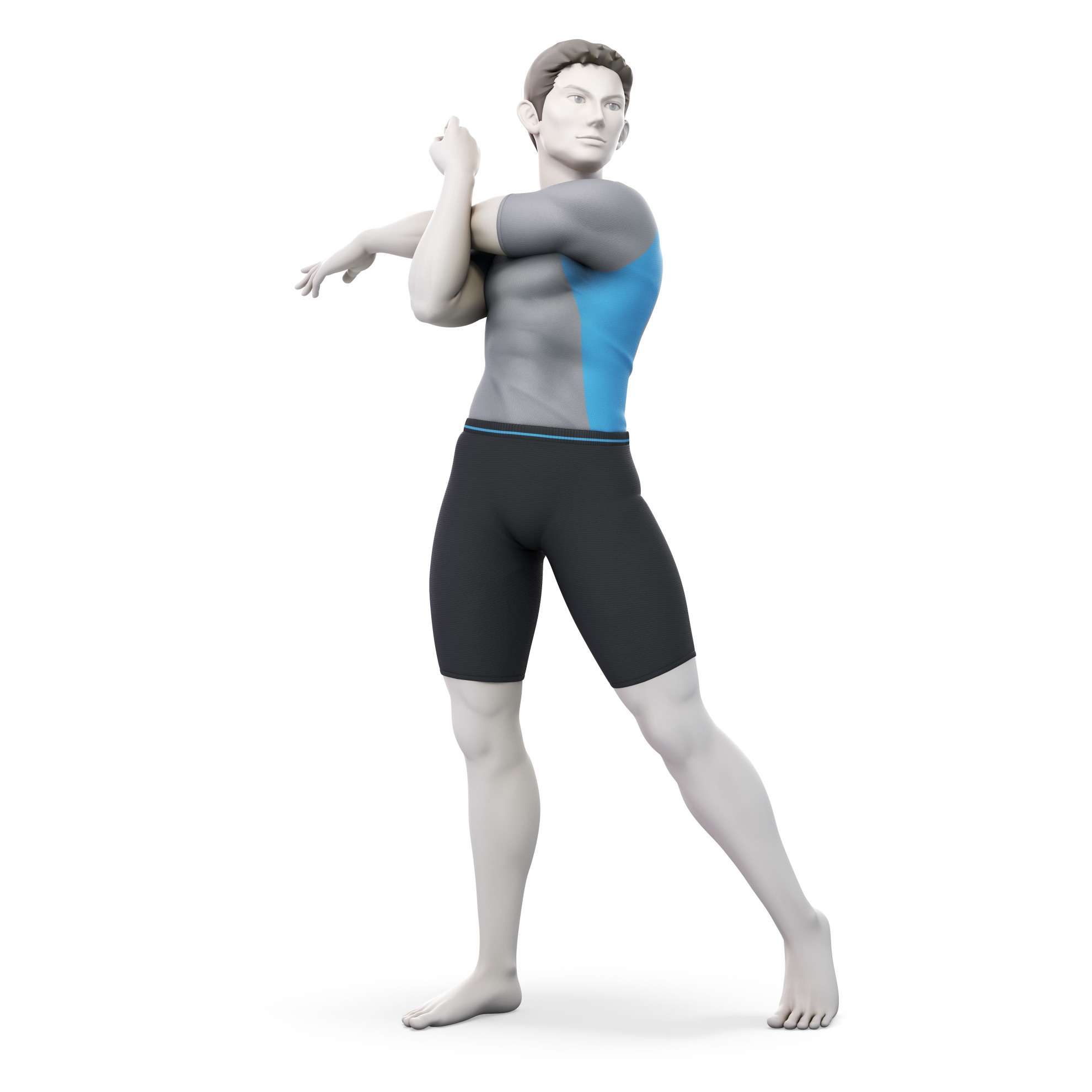 Male Wii Fit Trainer Super Smash Bros. Ultimate Character Render
