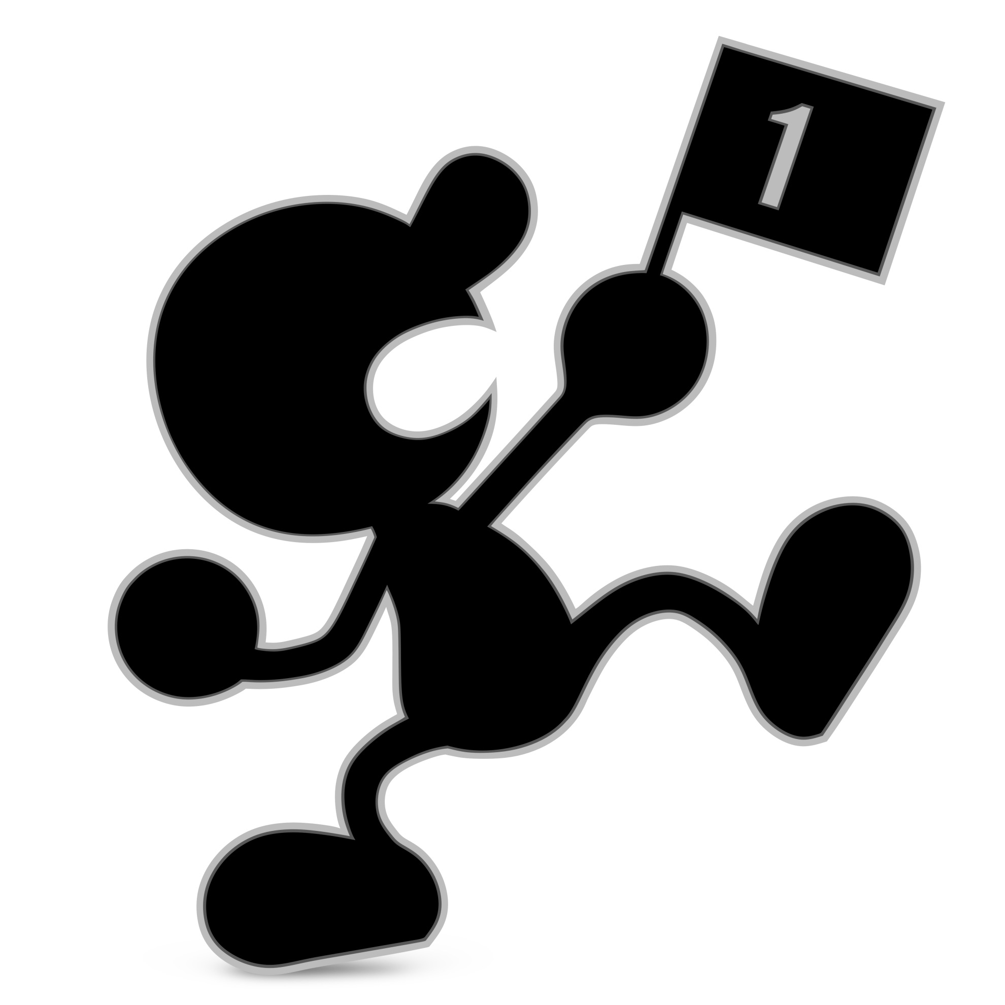 Mr Game And Watch Super Smash Bros. Ultimate Character Render