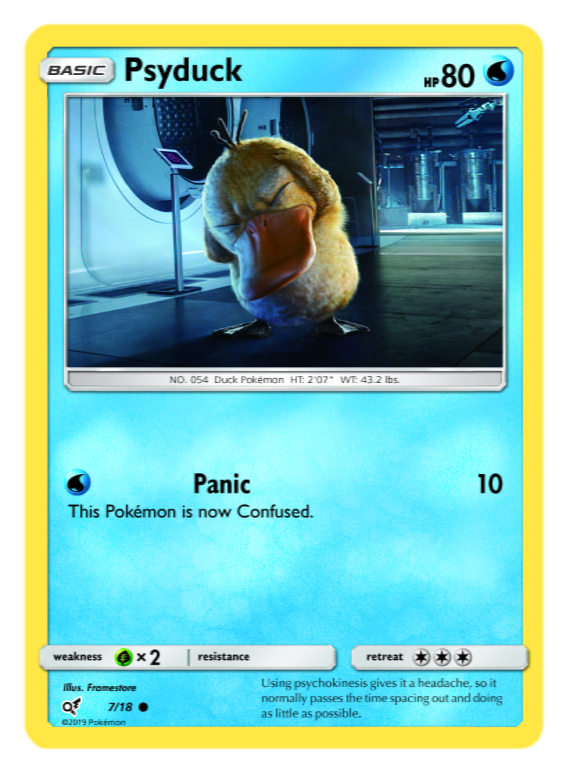 Psyduck Card Pokémon TCG Detective Pikachu