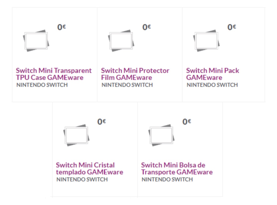 GAME Spain Nintendo Switch Mini Accessories Image