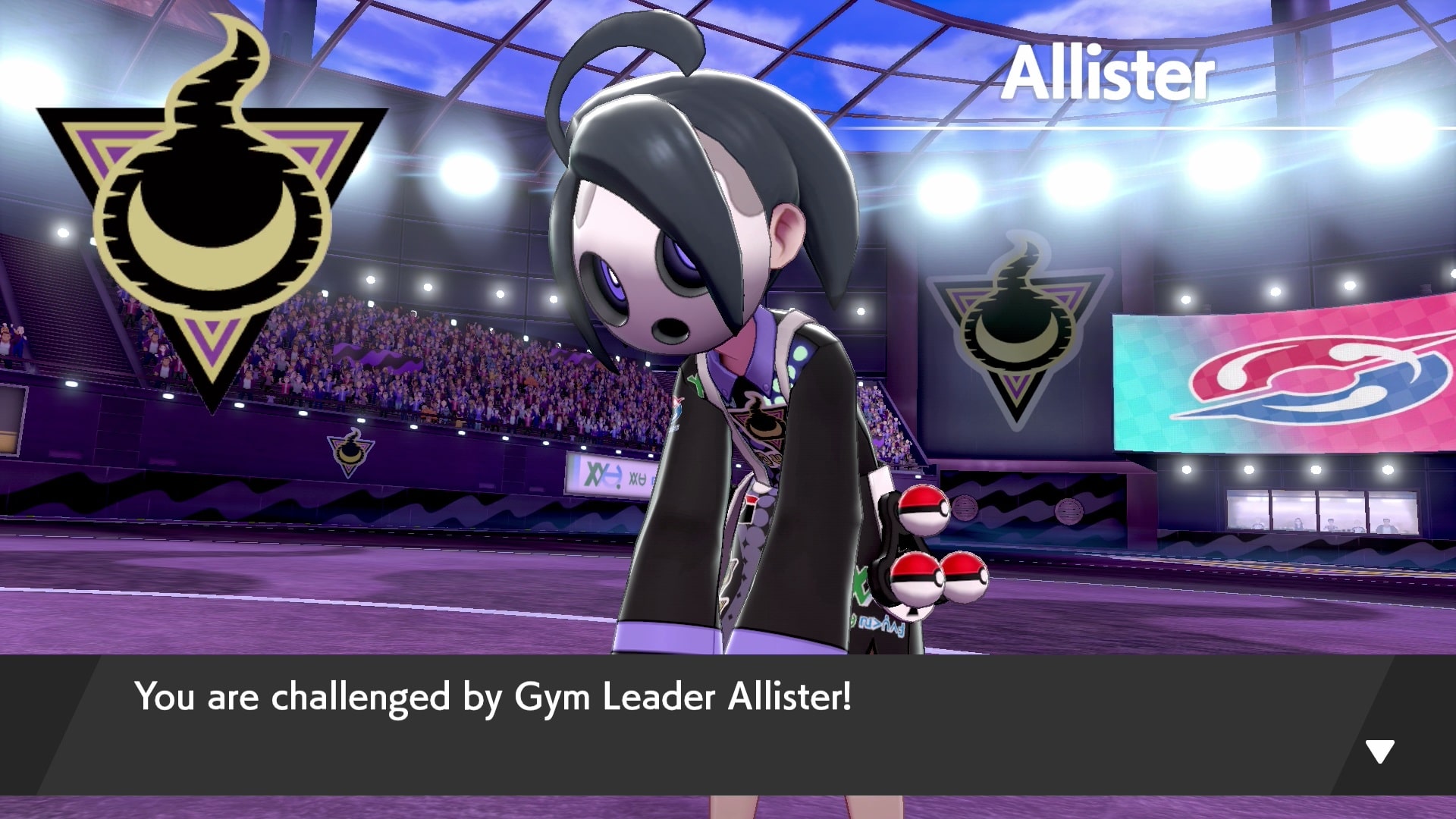 Gym Leader Allister Pokémon Shield Screenshot