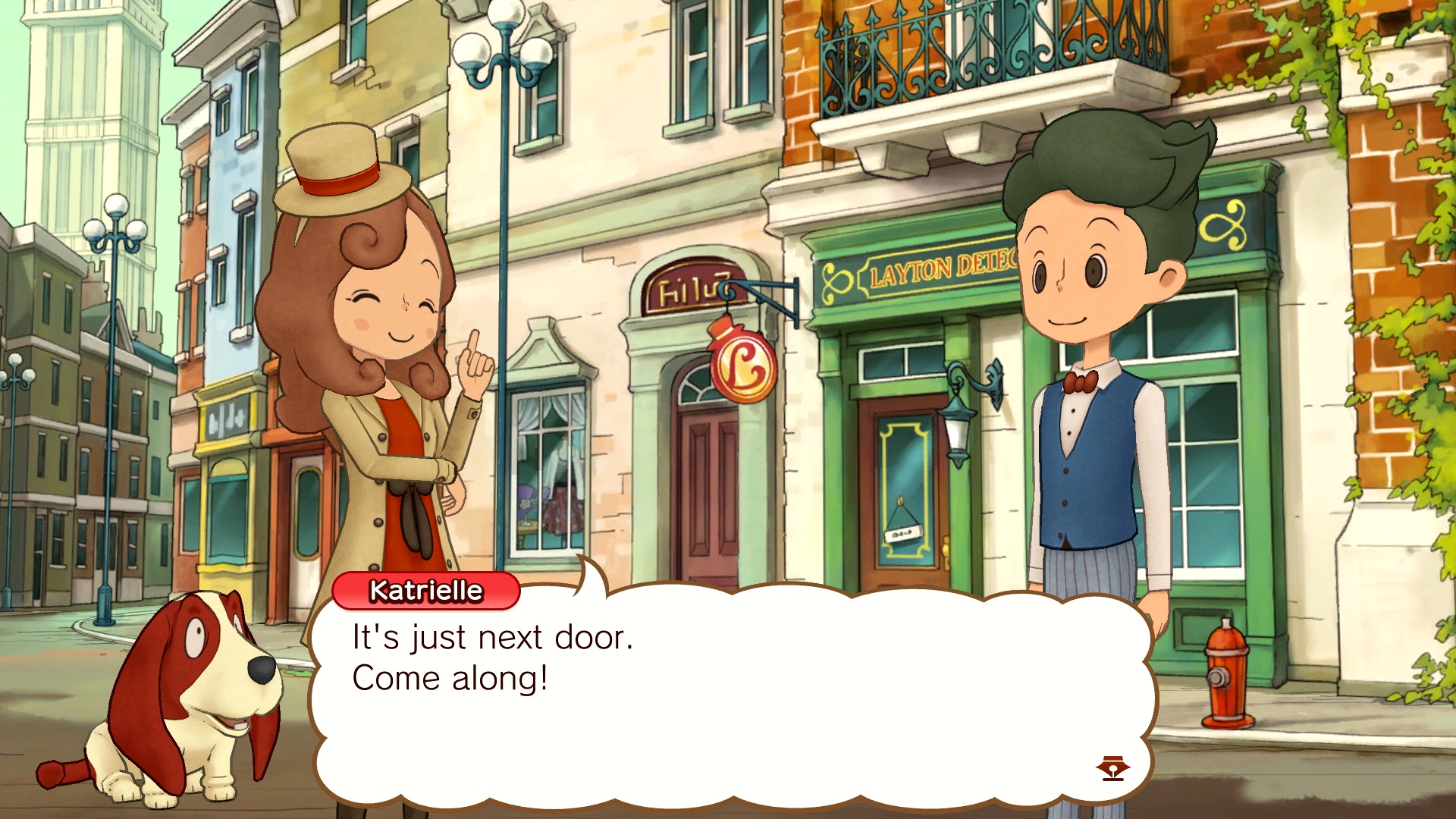 Layton's Mystery Journey: Katrielle and the Millionaires' Conspiracy Deluxe Edition Switch Screenshot 1