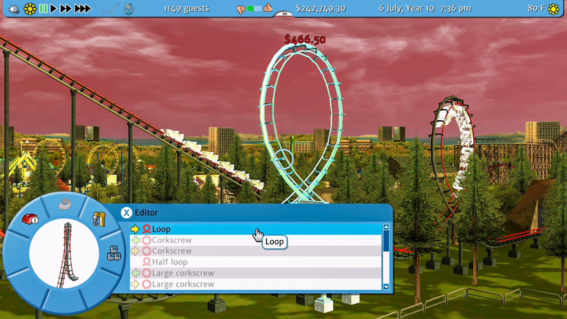 rollercoaster tycoon 3 complete edition switch screenshot 10