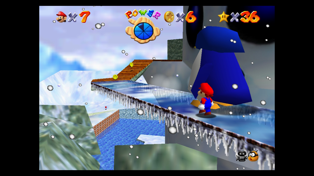 Super Mario 64 Snowman’s Land Screenshot 2