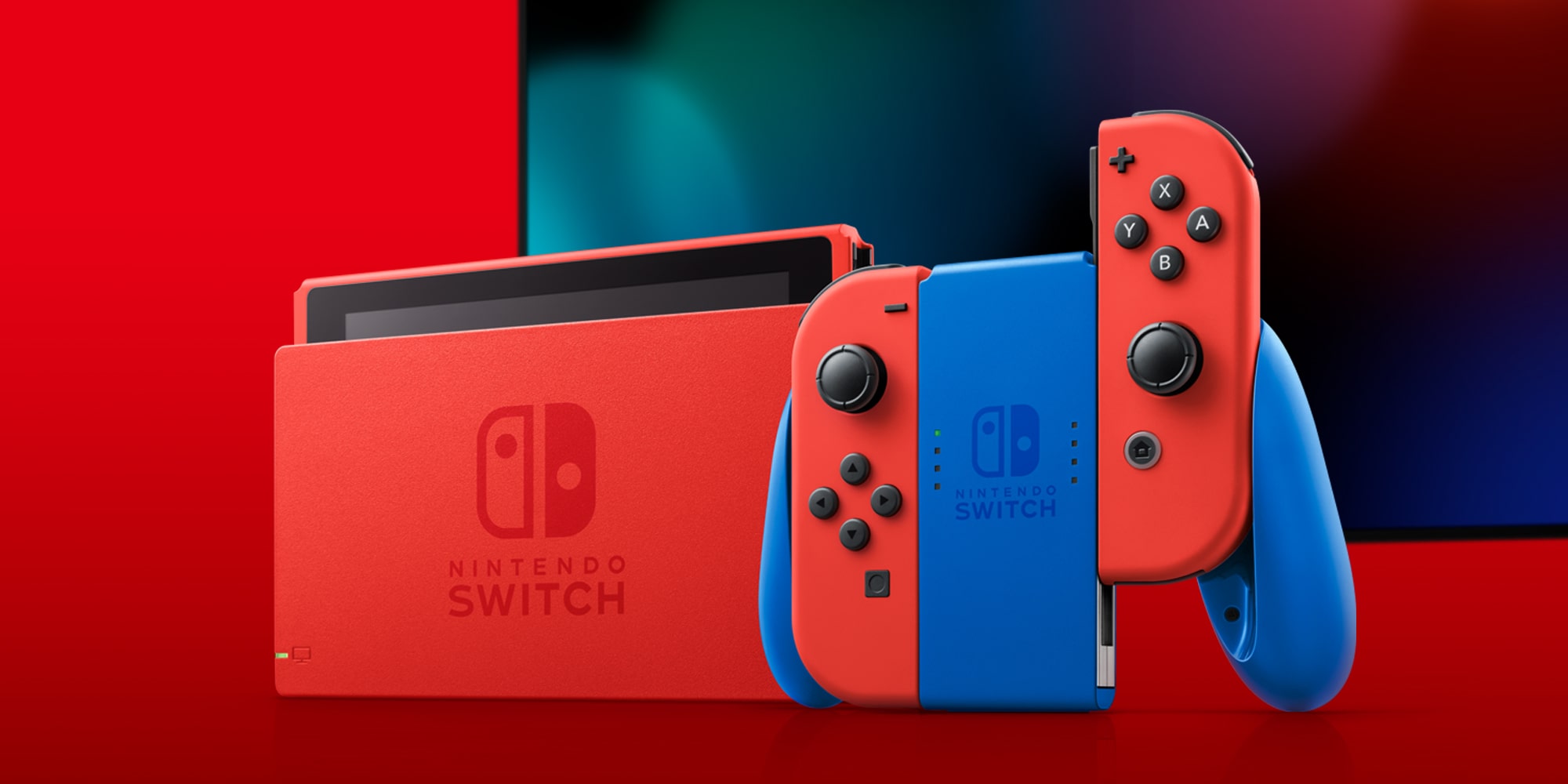 nintendo switch mario red and blue edition photo 2