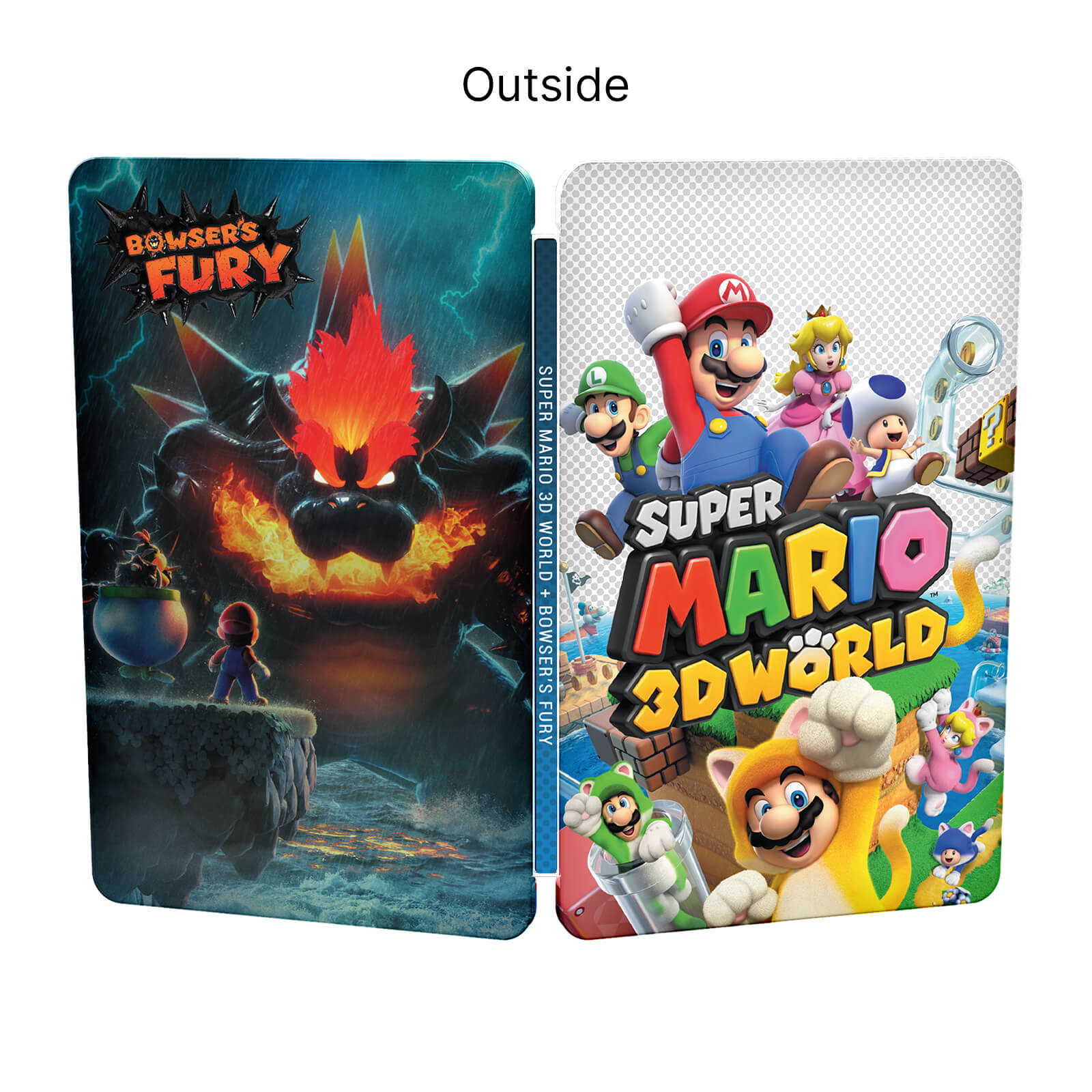 super mario 3d world and bowsers fury steelbook case photo 1