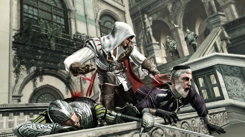 Ezio assassinates Carlo