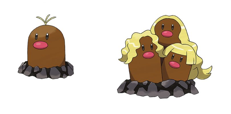 Alolan Diglett and Dugtrio episode (I see their Japanese names in the summa...