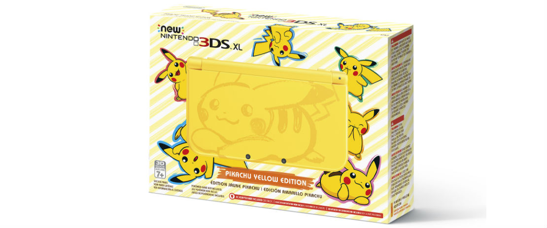 pikachu yellow edition new nintendo 3ds xl pack shot