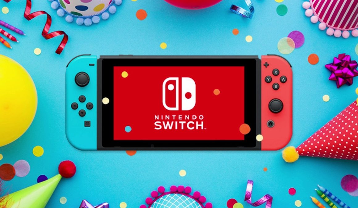 Nintendo Switch Birthday Photo