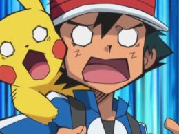 Ash Pikachu Shocked Anime Screenshot