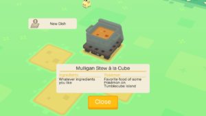 Pokémon Quest Recipes Screenshot