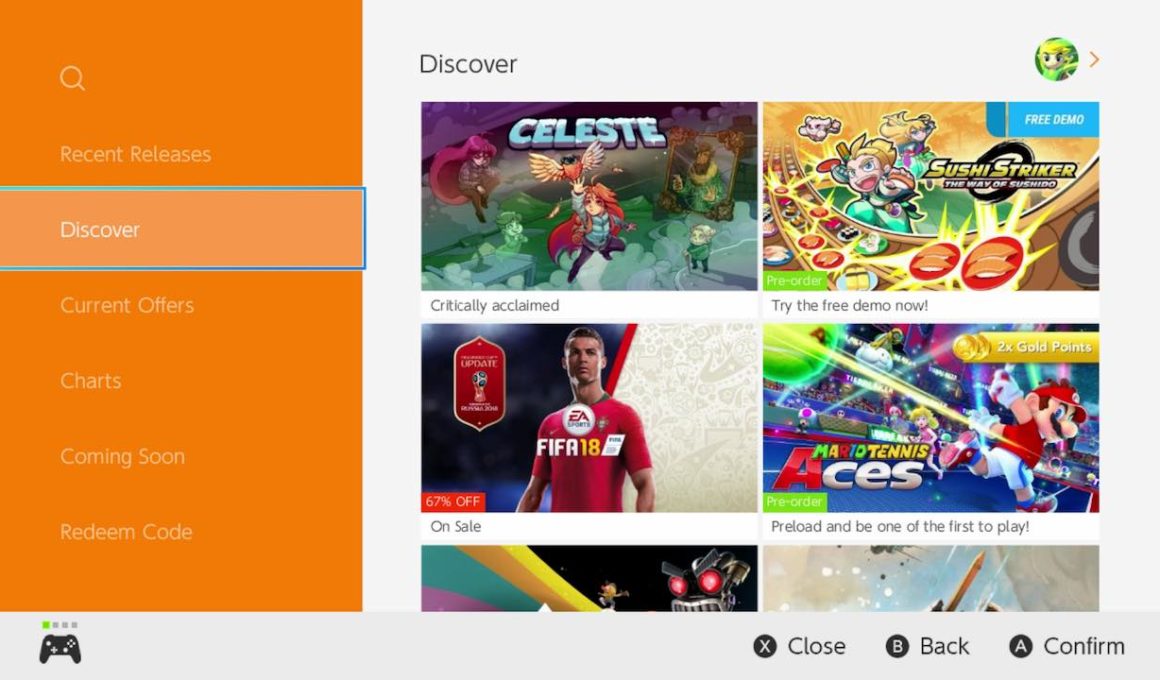 Nintendo eShop Discover Screenshot