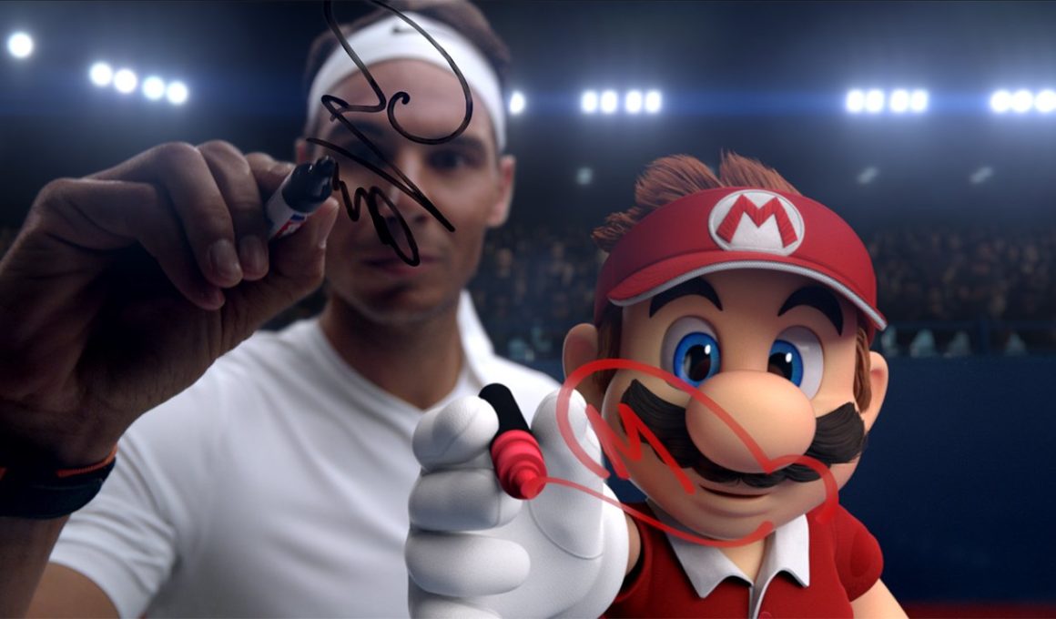 Rafael Nadal Mario Tennis Aces Screenshot