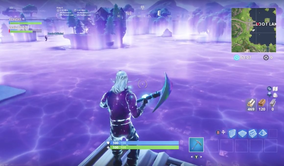 Fortnite Purple Cube Loot Lake Screenshot