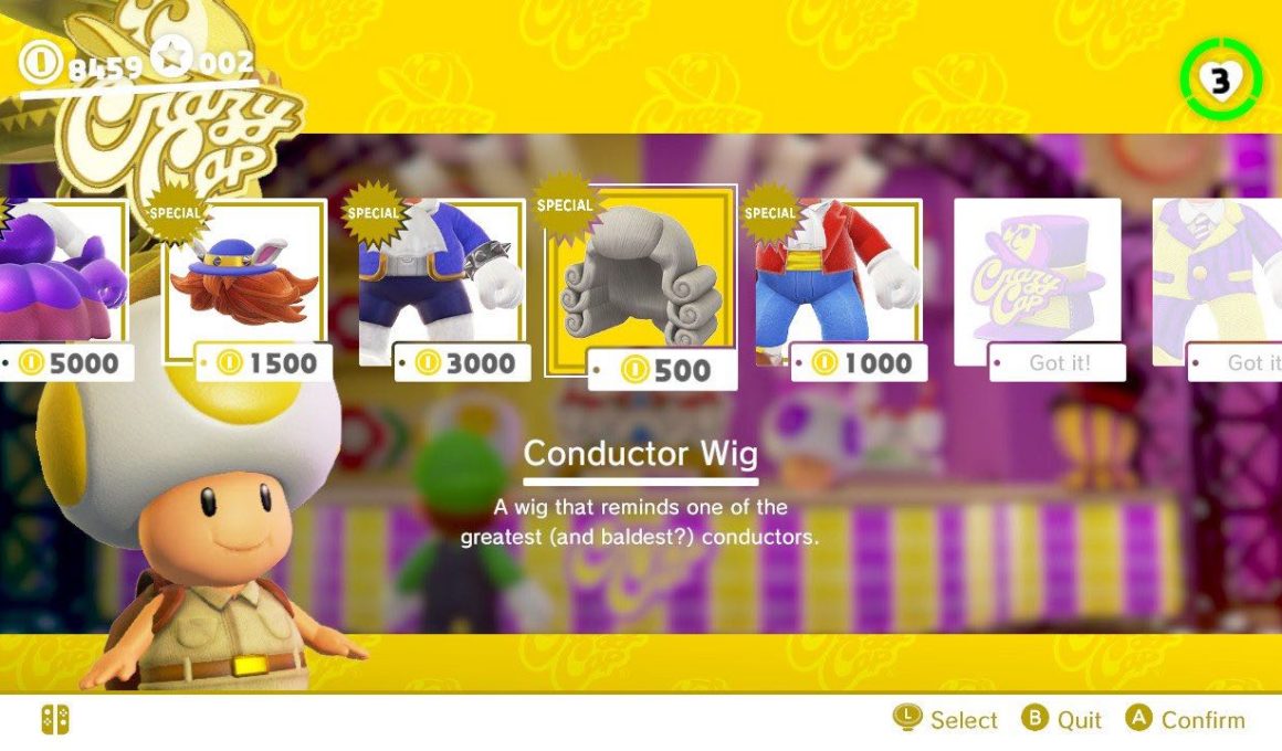 Super Mario Odyssey Conductor Outfit Screenshot