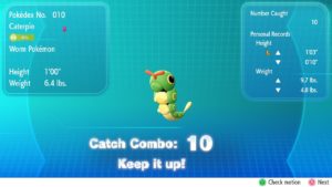 Catch Combo Pokémon Let's Go Screenshot