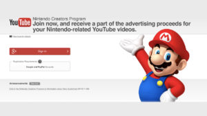 Nintendo Creators Program Screenshot