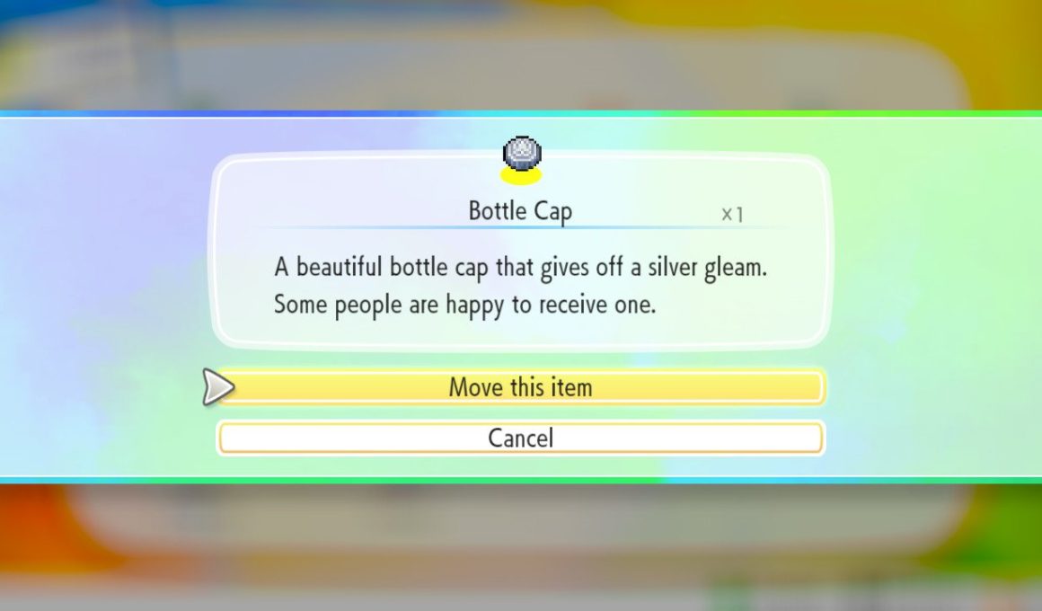 Pokémon Let's Go Bottle Cap Screenshot