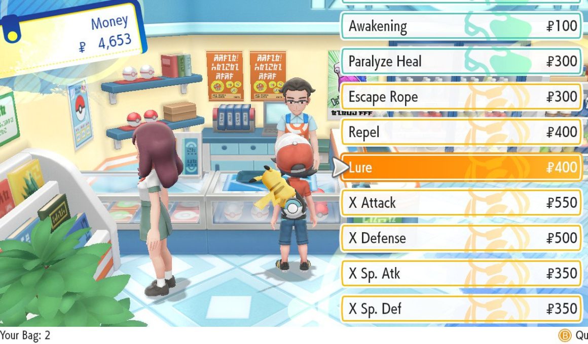 Pokémon Let's Go Lure Screenshot