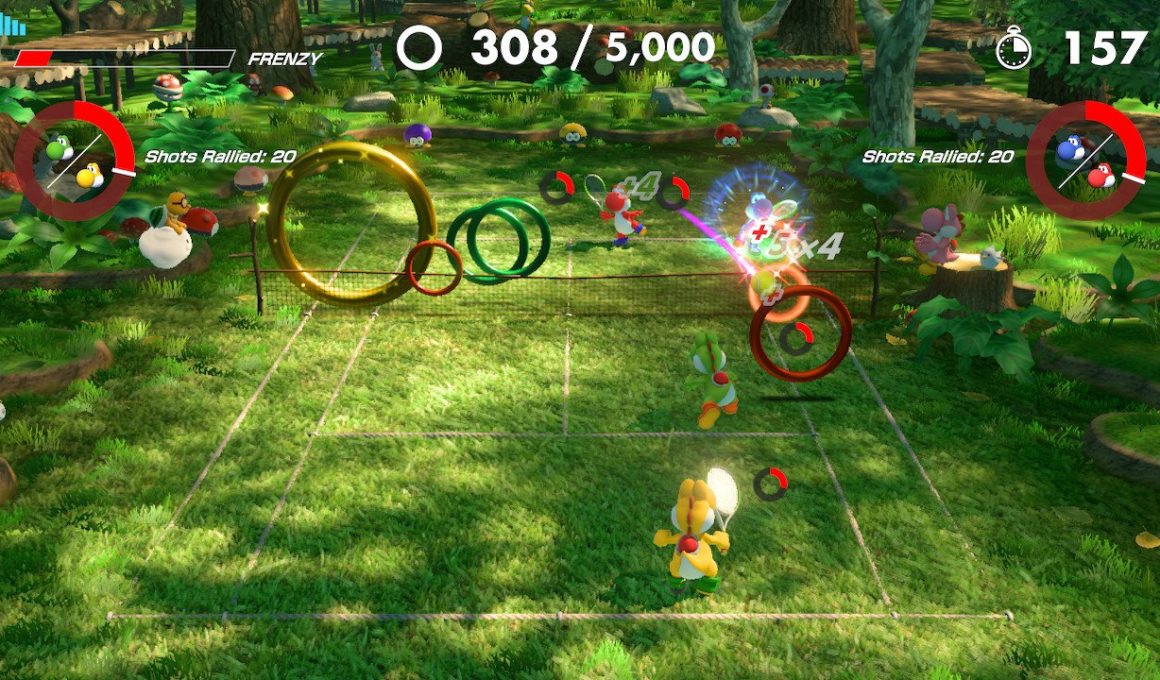 Mario Tennis Aces Yoshi's Ring Shot Screenshot