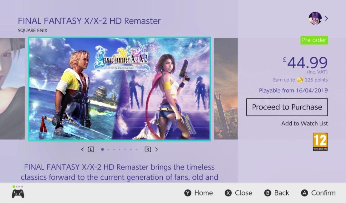 Final Fantasy X/X-2 HD Remaster eShop Screenshot