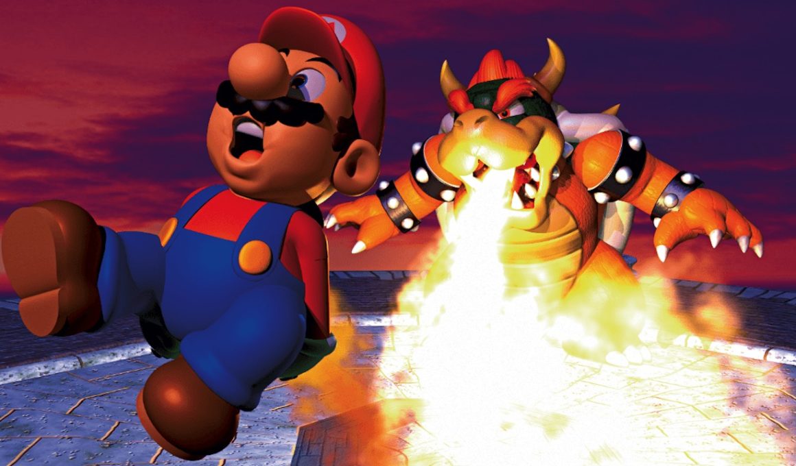 Super Mario 64 Bowser Fight Artwork
