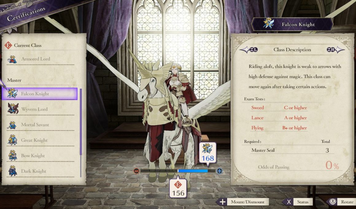 Fire Emblem: Three Houses Classes Screenshot