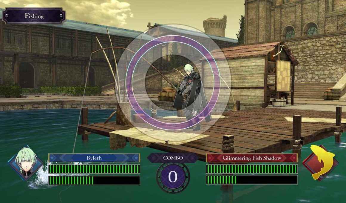Fire Emblem: Three Houses Fishing Screenshot