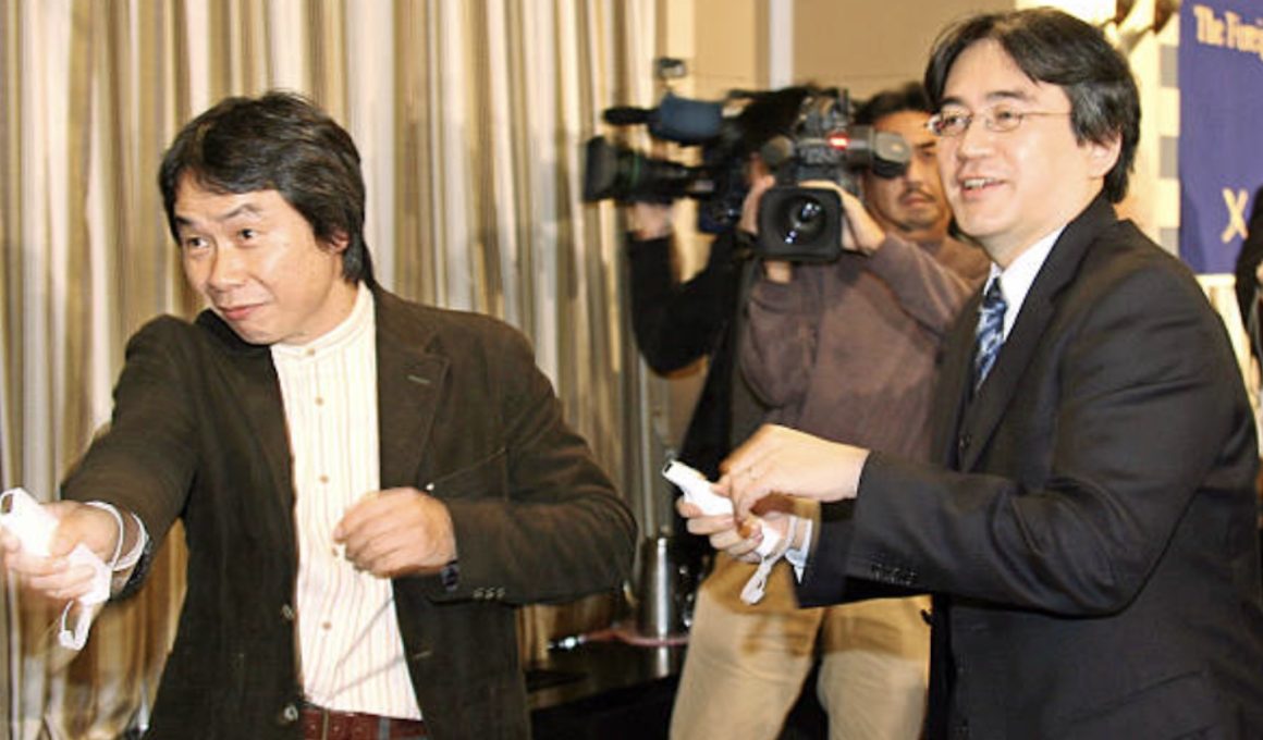 Satoru Iwata Shigeru Miyamoto Photo
