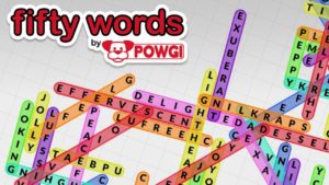 Fifty Words by POWGI Logo