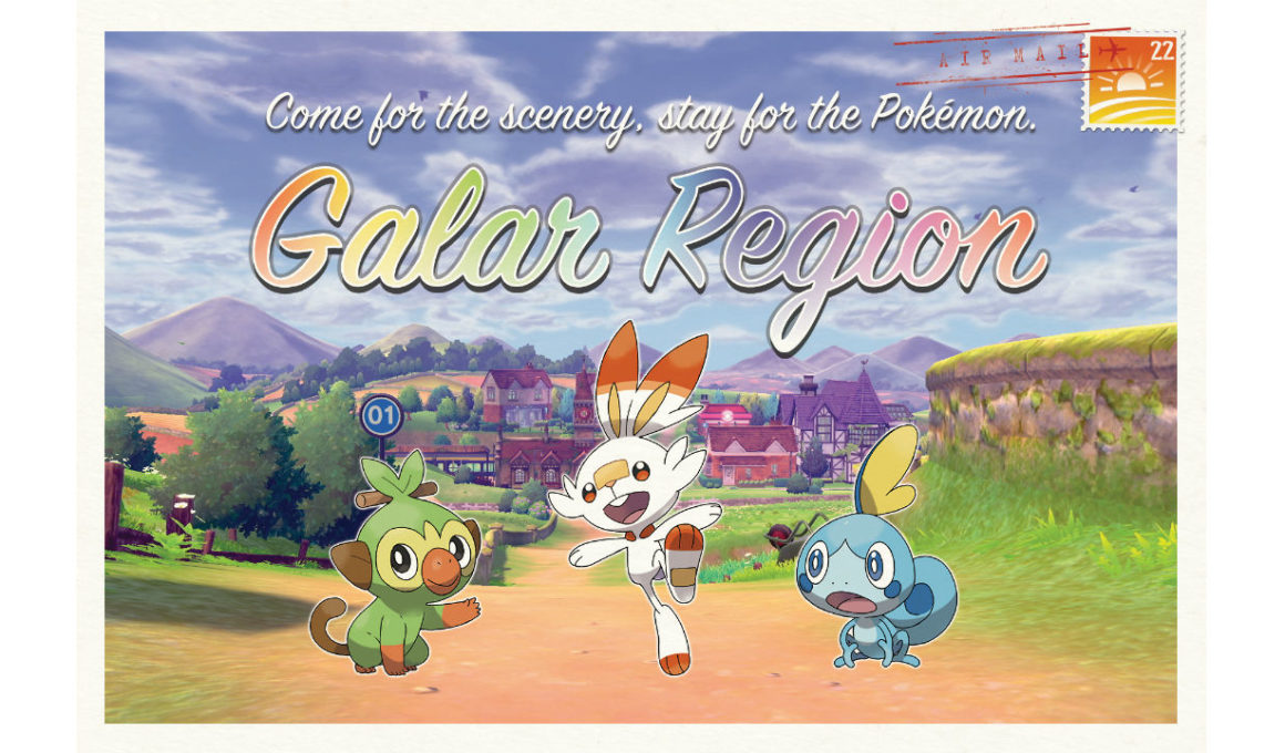 Galar Region Postcard Image