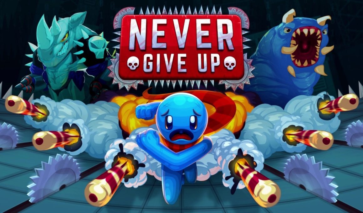 never give up review header