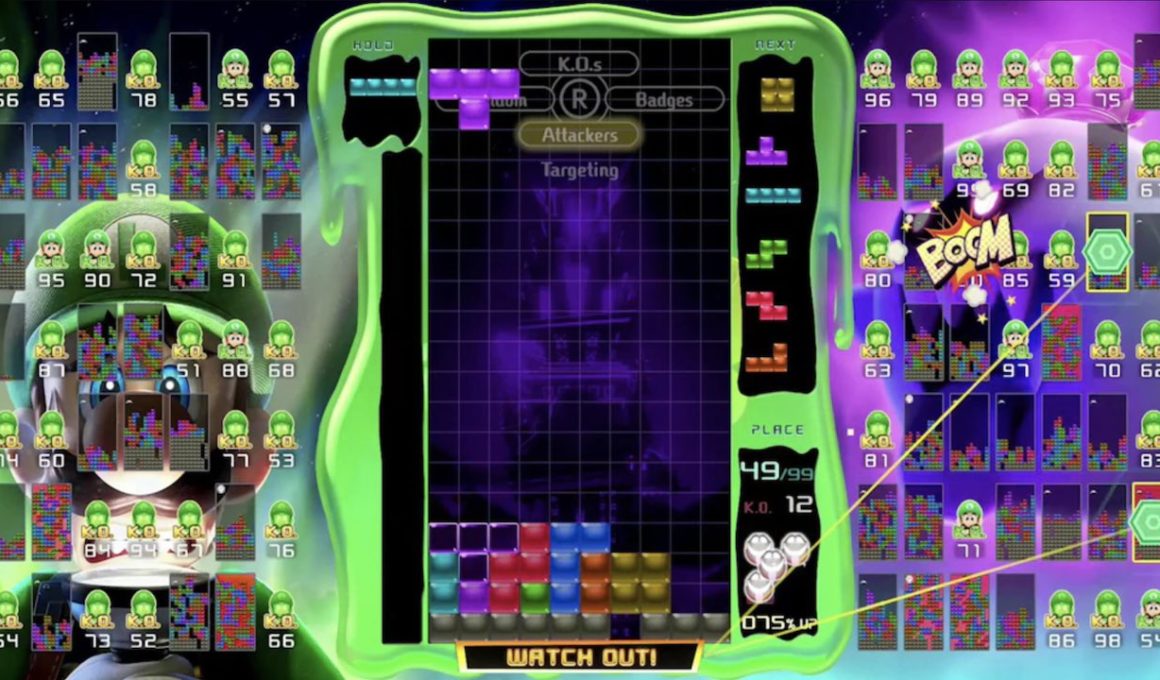 Tetris 99 Luigi's Mansion 3 Screenshot