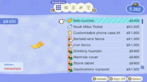 Animal Crossing New Horizons Bell Voucher Screenshot