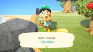 Animal Crossing New Horizons Golden Hole Or Shiny Spot: How To Grow A Money Tree Animal Crossing New Horizons Glowing Hole Screenshot