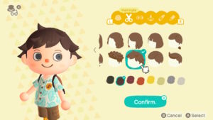Animal Crossing: New Horizons Hairstyles Screenshot