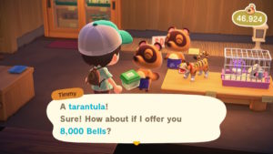 Animal Crossing New Horizons Insect Prices Screenshot