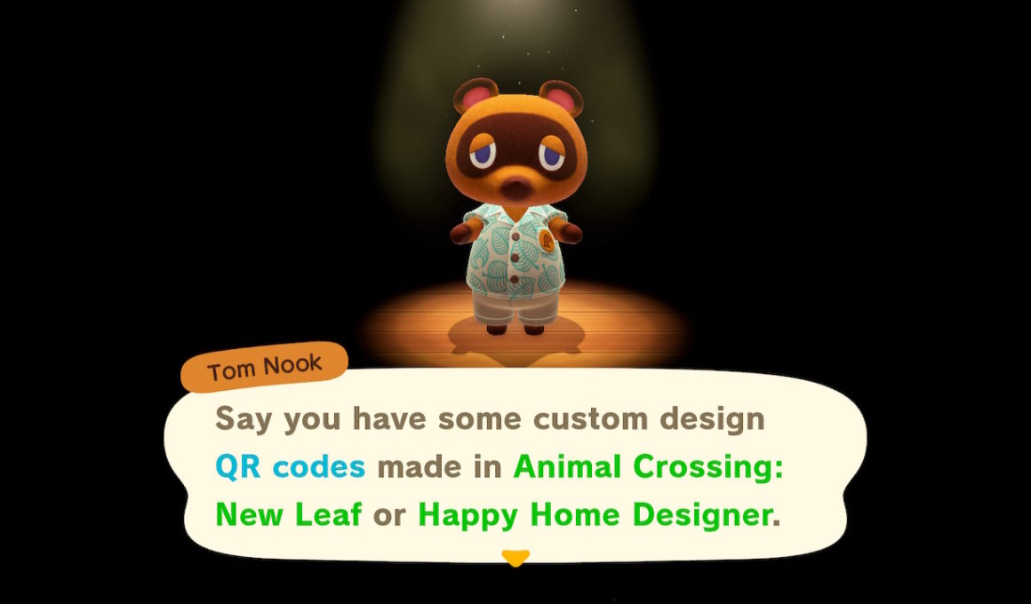 Animal Crossing New Horizons QR Codes Screenshot