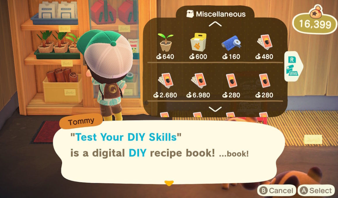 Animal Crossing New Horizons Test Your DIY Skills Screenshot