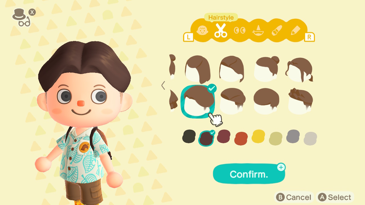 Animal Crossing: New Horizons Top 8 Cool Hairstyles Screenshot