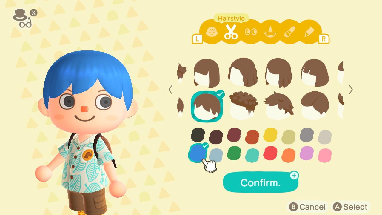 Animal Crossing: New Horizons Top 8 Stylish Hair Colors Screenshot