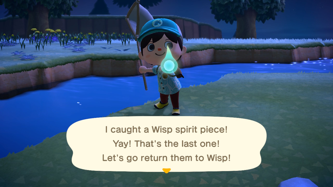Animal Crossing New Horizons Wisp Spirit Piece Screenshot